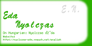 eda nyolczas business card